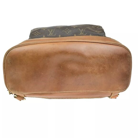 LOUIS VUITTON Montsouris GM Backpack Bag Monogram Leather Brown M51135 70ED741 main image 12